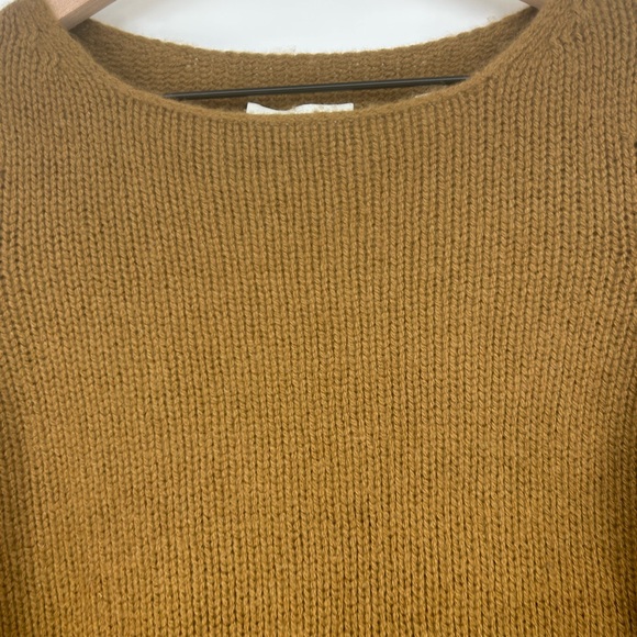 Vince Women's Off Gauge 100% Cashmere Brown Boat Neck Sweater In Women's Medium - Picture 10 of 13